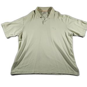Tommy Bahama Shirt Men's XXL Light Green Short Sleeve  Polo  Silver  Sword  Fish